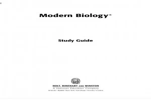 Modern Biology Study Guides